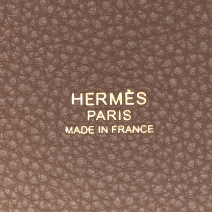 Hermes Taurillon Maurice Picotin Lock 18 PM Beige De Weimar 6 of 11