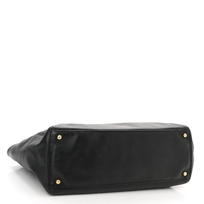 Chanel Calfskin Cerf Executive Shopper Tote Black 3 of 17