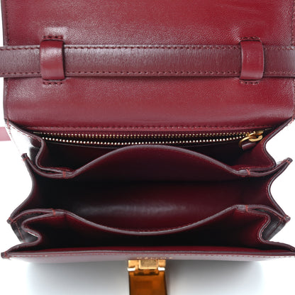 Celine Box Calfskin Small Classic Box Flap Bag Burgundy 4 of 4