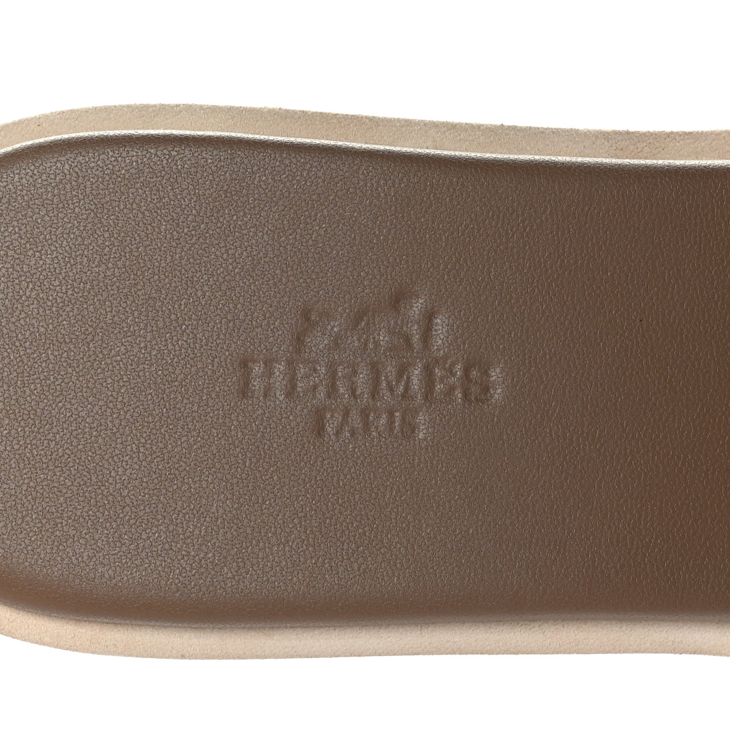 Hermes Calfskin Cork Eze 30 Sandals 39 Marron Glaise 6 of 9