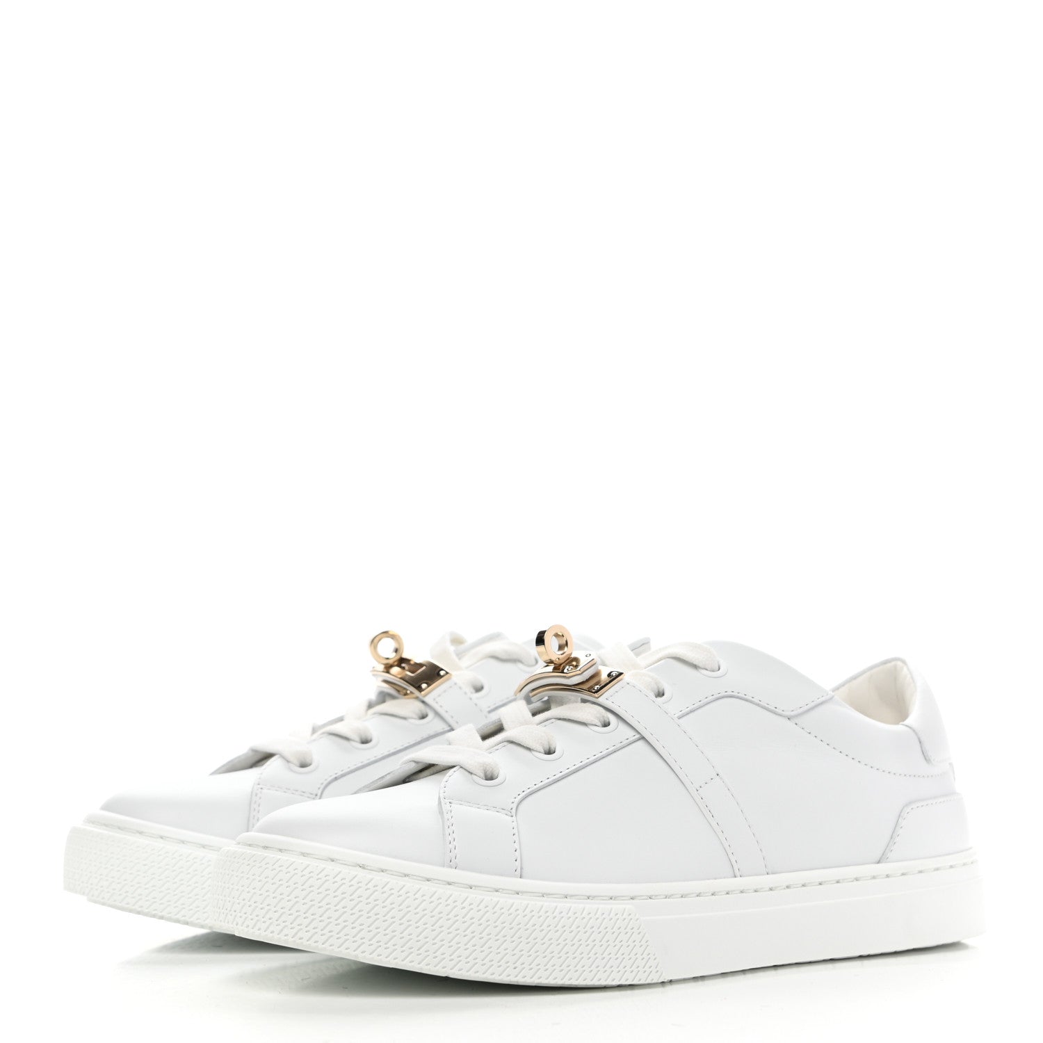 Hermes Calfskin Day Sneakers 37 White 3 of 8