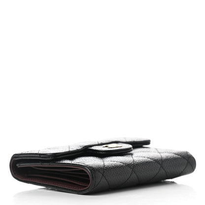 Chanel Caviar Quilted Compact Flap Wallet Black 4 of 9
