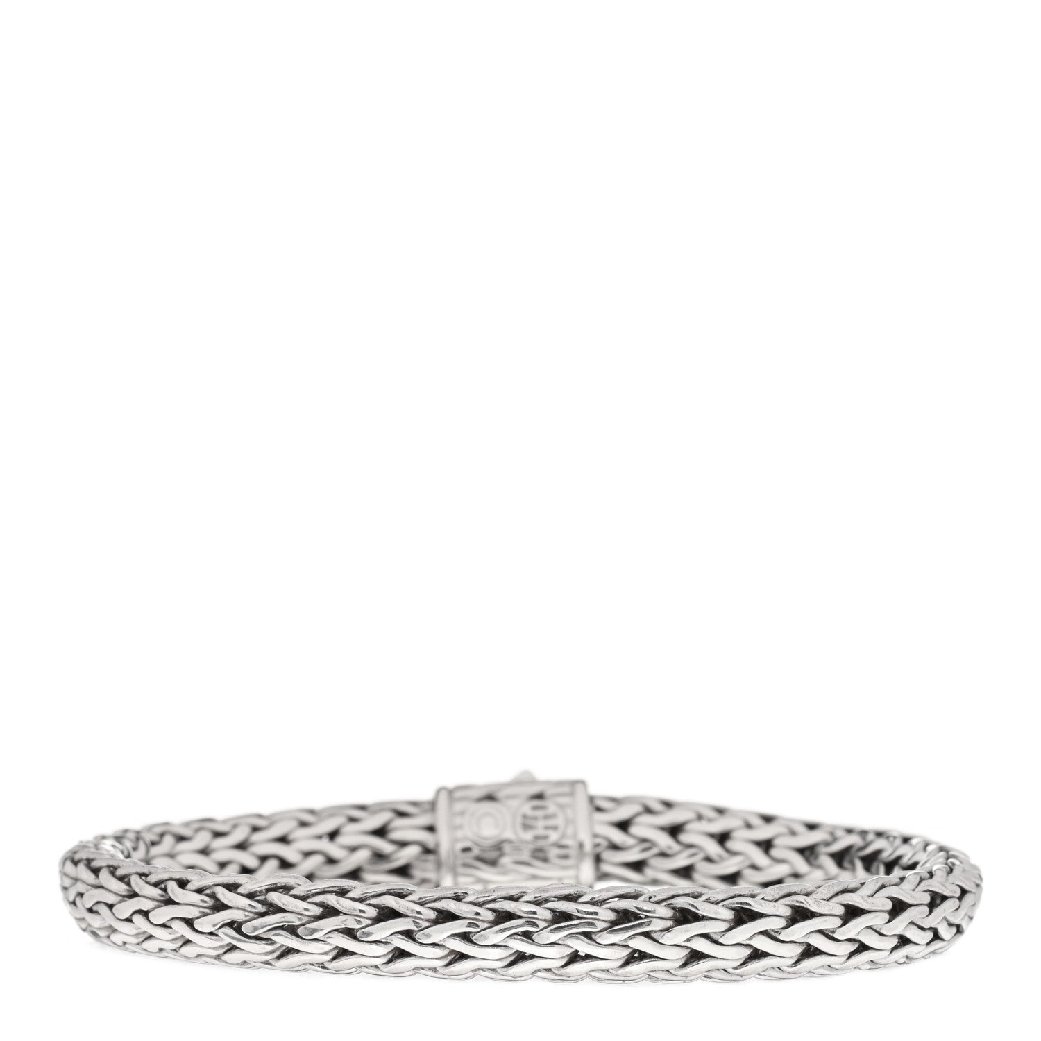 John Hardy Sterling Silver Diamond 7.5mm Classic Chain Bracelet 1 of 3