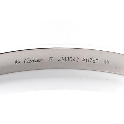 Cartier 18K White Gold LOVE Bracelet 17 4 of 4