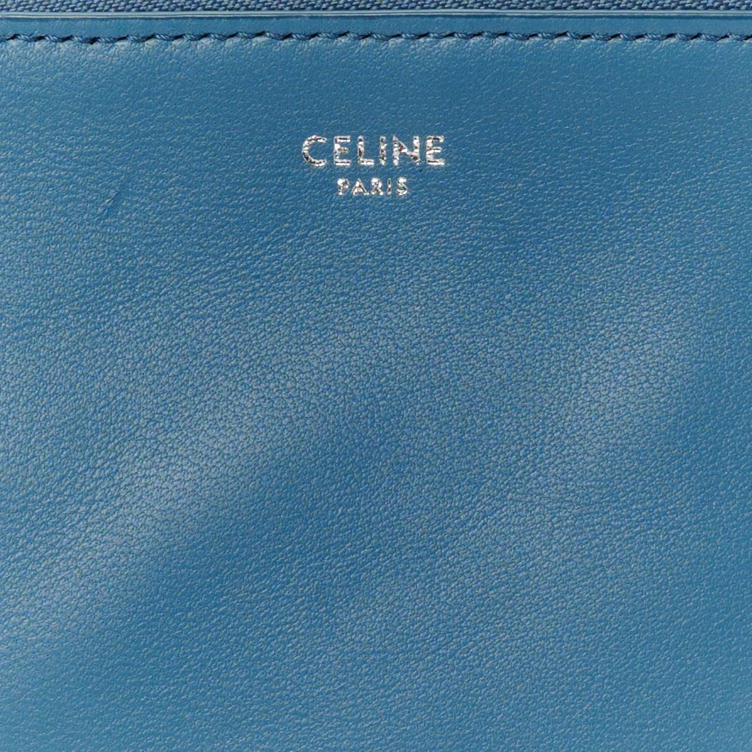 Celine Lambskin Small Trio Crossbody Bag Denim 9 of 12