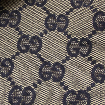 Gucci Monogram Large Horsebit Chain Hobo Navy 9 of 10