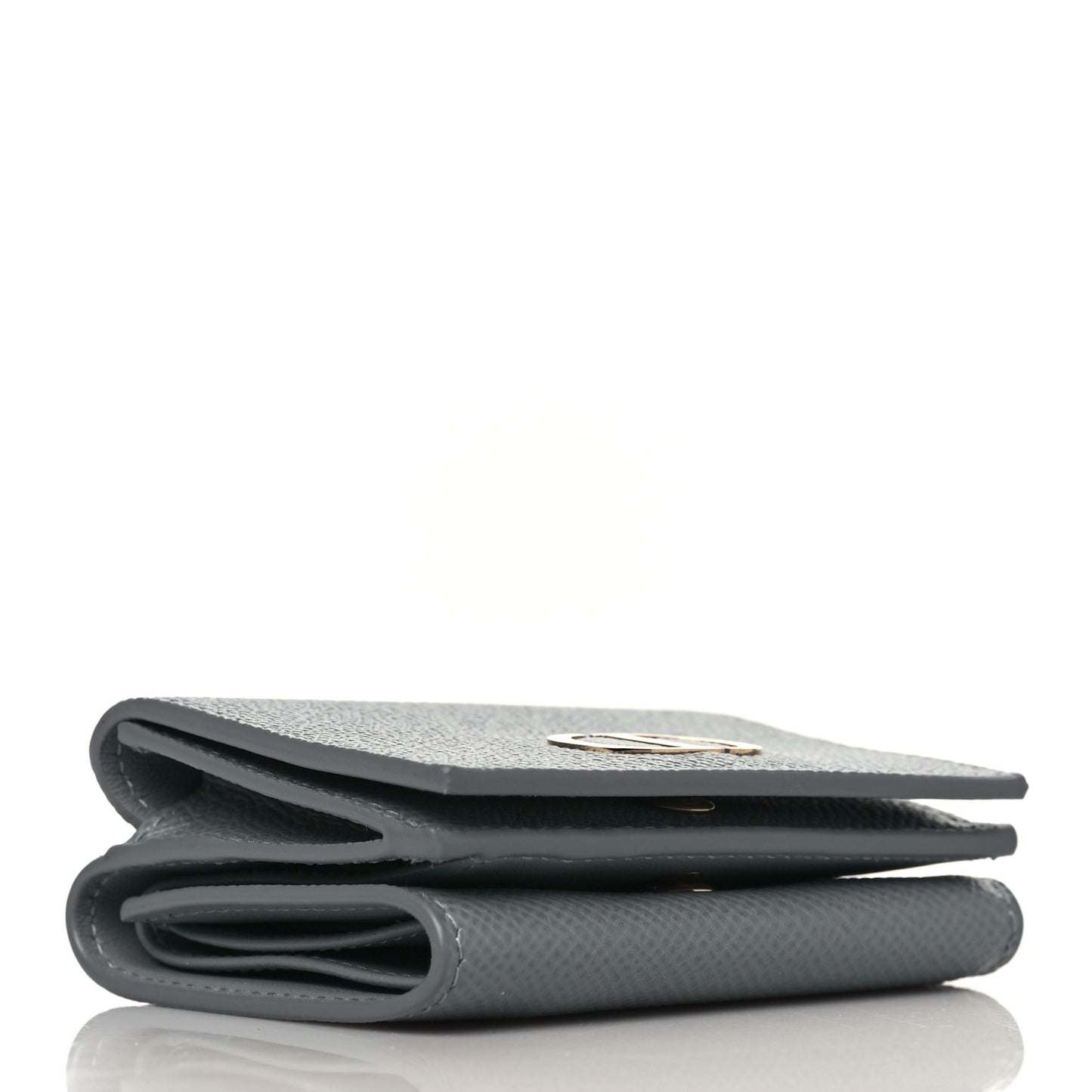 Calfskin 30 Montaigne Lotus Wallet Gray