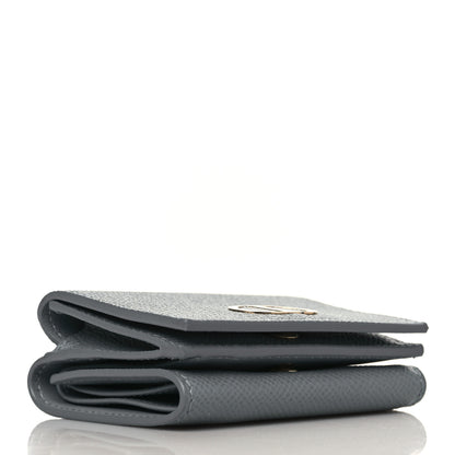 Christian Dior Calfskin 30 Montaigne Lotus Wallet Gray 4 of 6