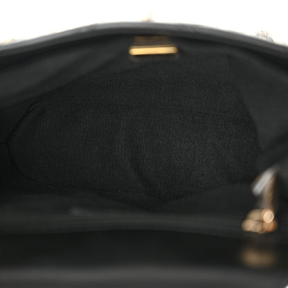 Chanel Patent Quilted Shiny Coco Small Flap Hobo Black 6 of 12