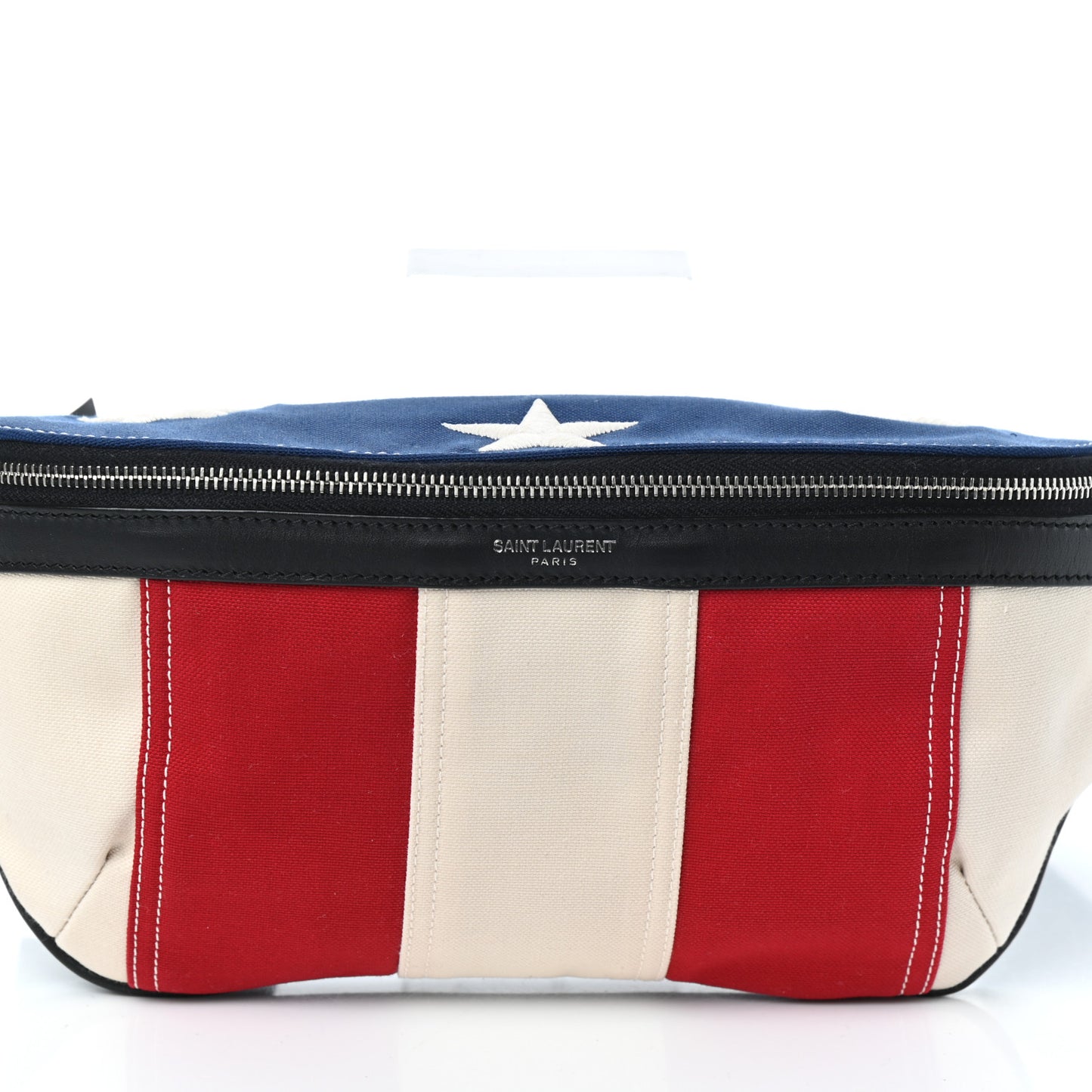 Canvas Classic Belt Bag Red Blue White