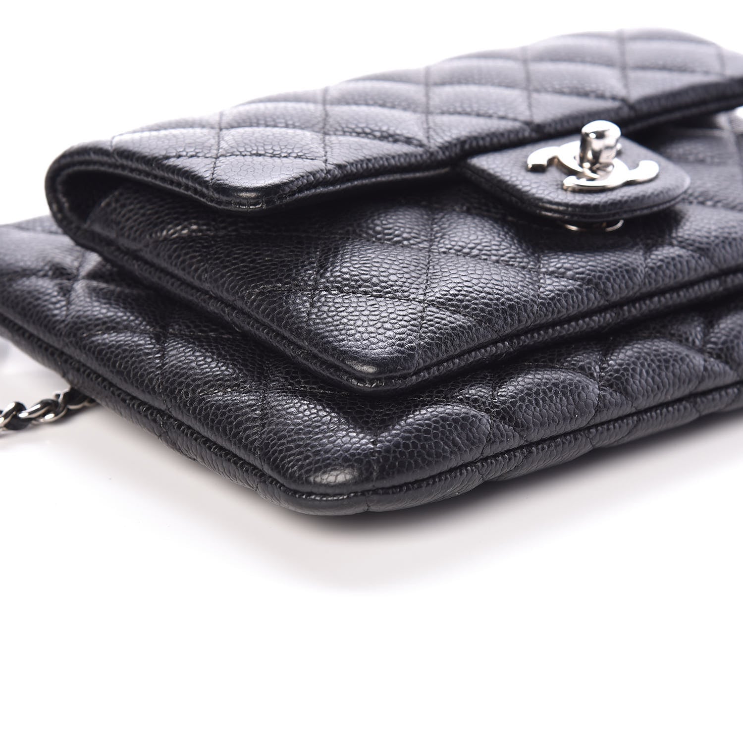 Chanel Caviar Quilted Daily Zip Crossbody Bag Black 9 of 10