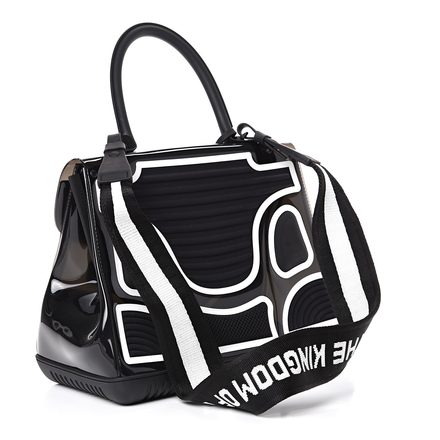 Delvaux PVC Lycra Champion Brillant Satchel Black 2 of 11
