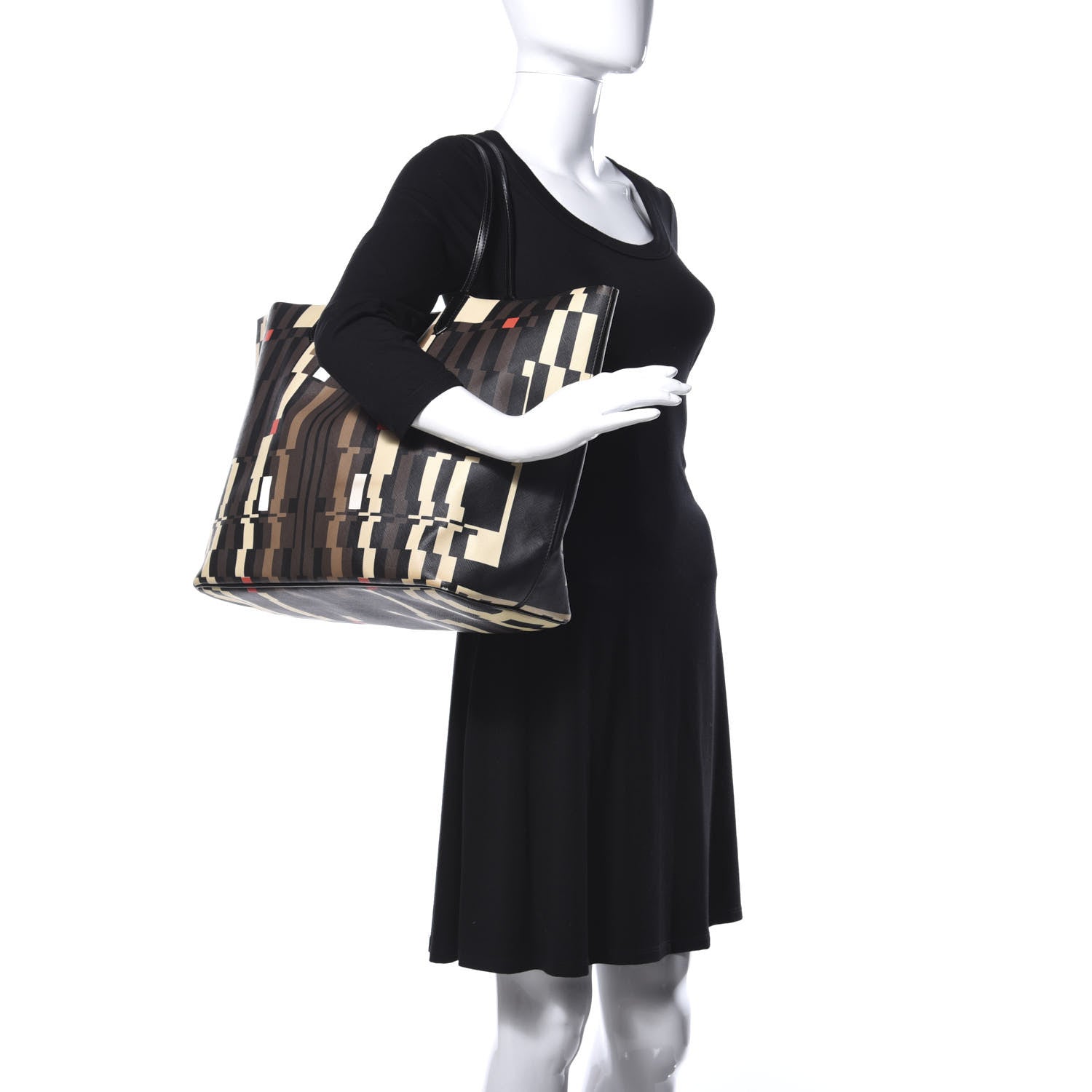 Givenchy Textured Coated Canvas Print Large Antigona Tote Black 2 of 12