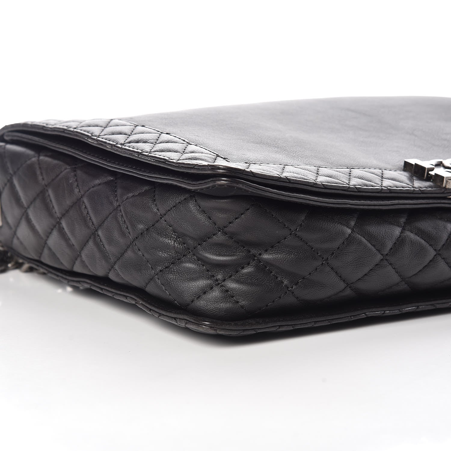 Chanel Calfskin Large Boy Reverso Flap Black 5 of 10