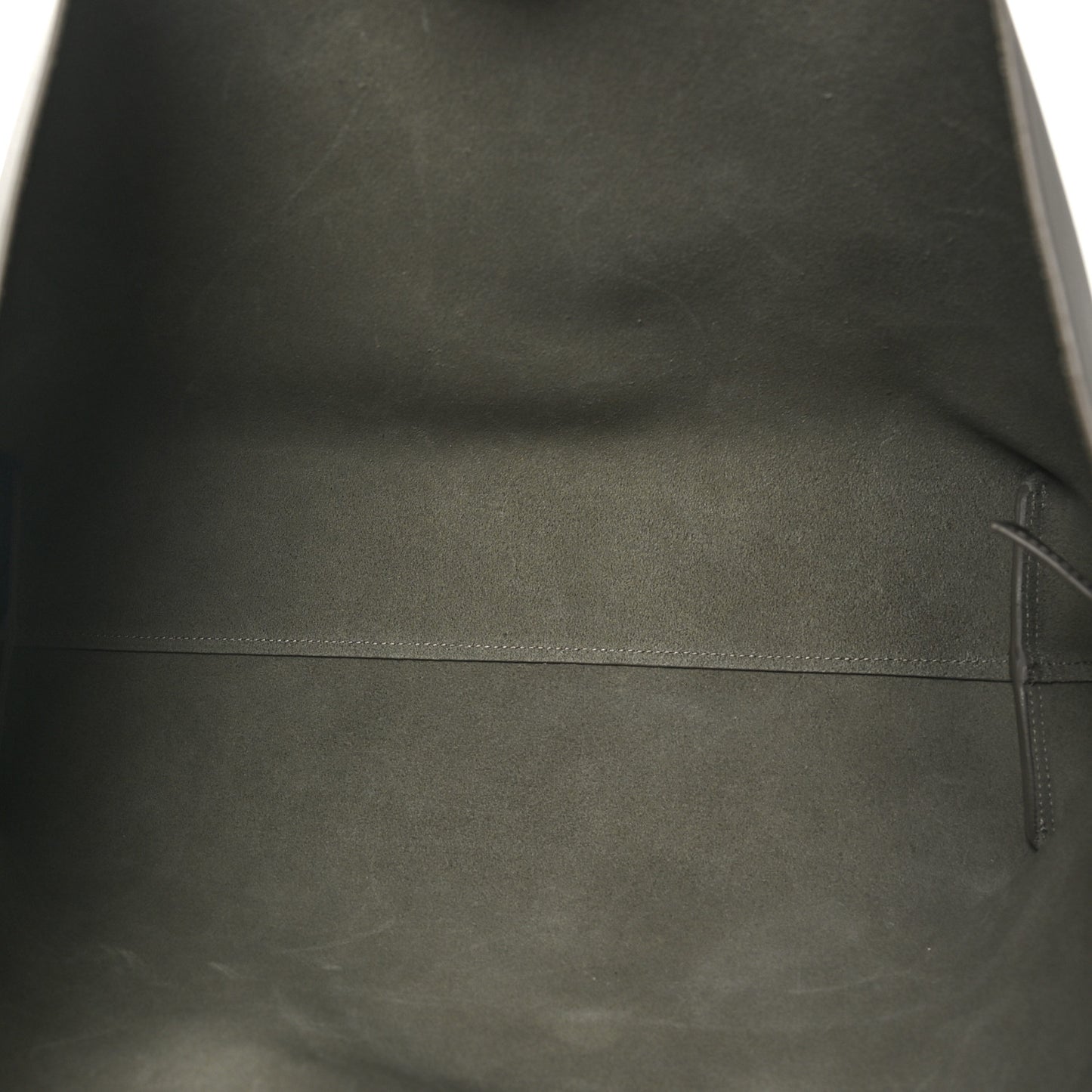 Calfskin Large Shopping Tote Kaki Militaire