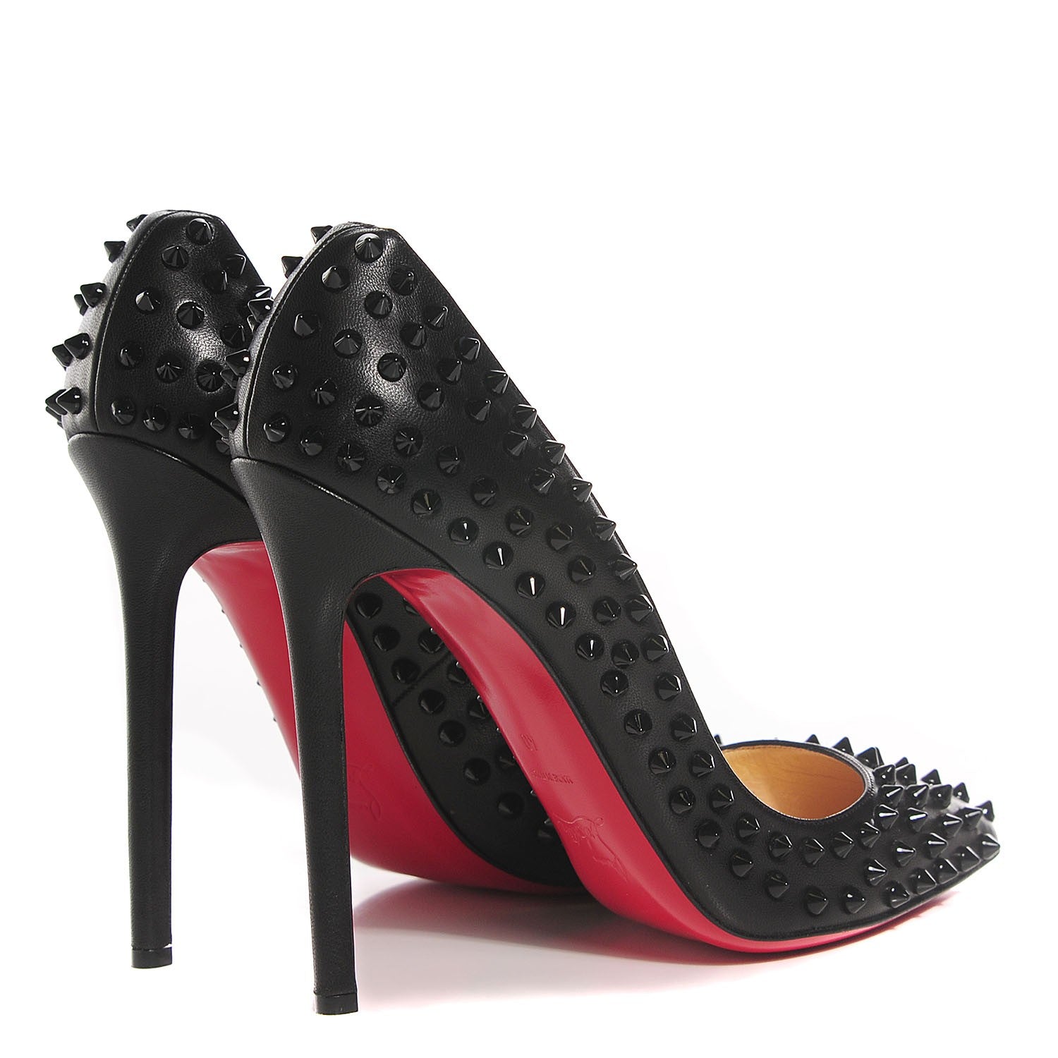 Christian Louboutin Nappa Pigalle Spikes 120 Pumps 40 Black 4 of 6