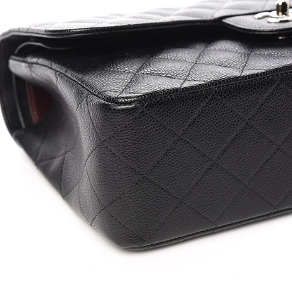 Chanel Caviar Quilted Jumbo Double Flap Black 9 of 13