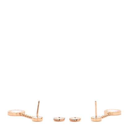 Bulgari 18K Rose Gold Diamond Mother of Pearl BVLGARI BVLGARI Drop Earrings 4 of 4