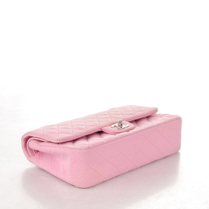 Chanel Jersey Quilted Medium Double Flap Pink 4 of 12