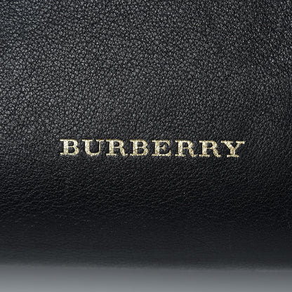 Burberry Smooth Calfskin House Check Baby Banner Tote Black 7 of 22