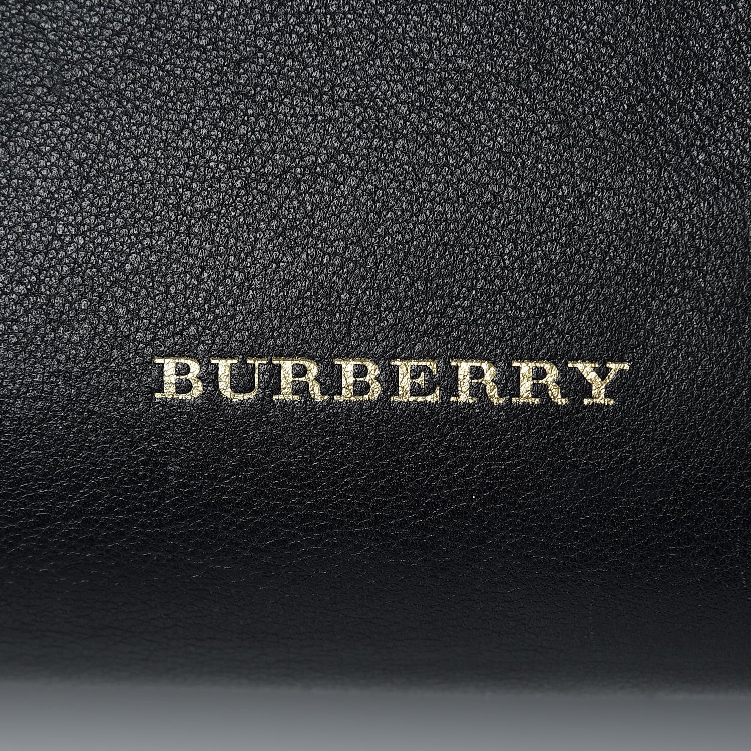 Burberry Smooth Calfskin House Check Baby Banner Tote Black 7 of 22
