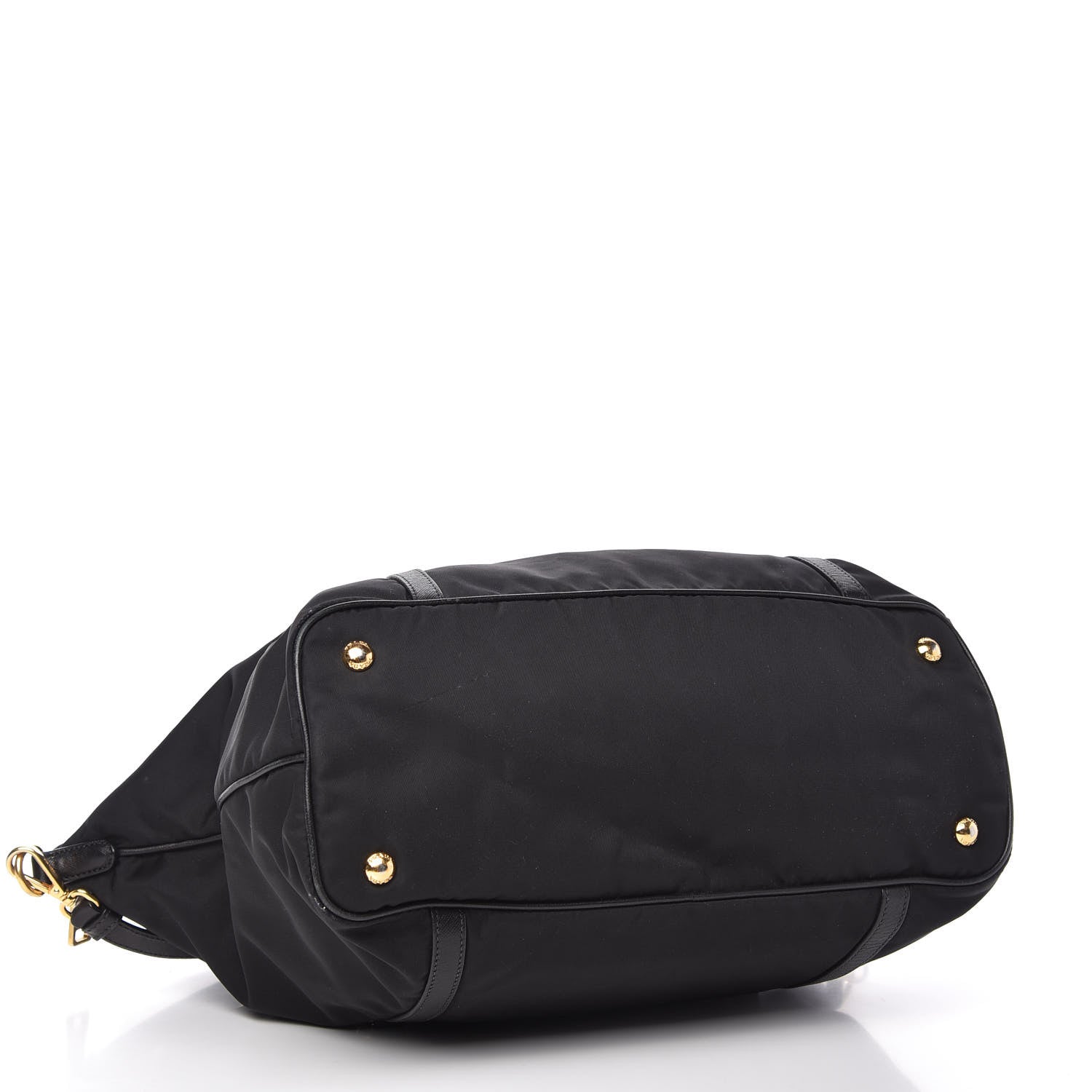 Prada Tessuto Nylon Saffiano Tote Black 4 of 10