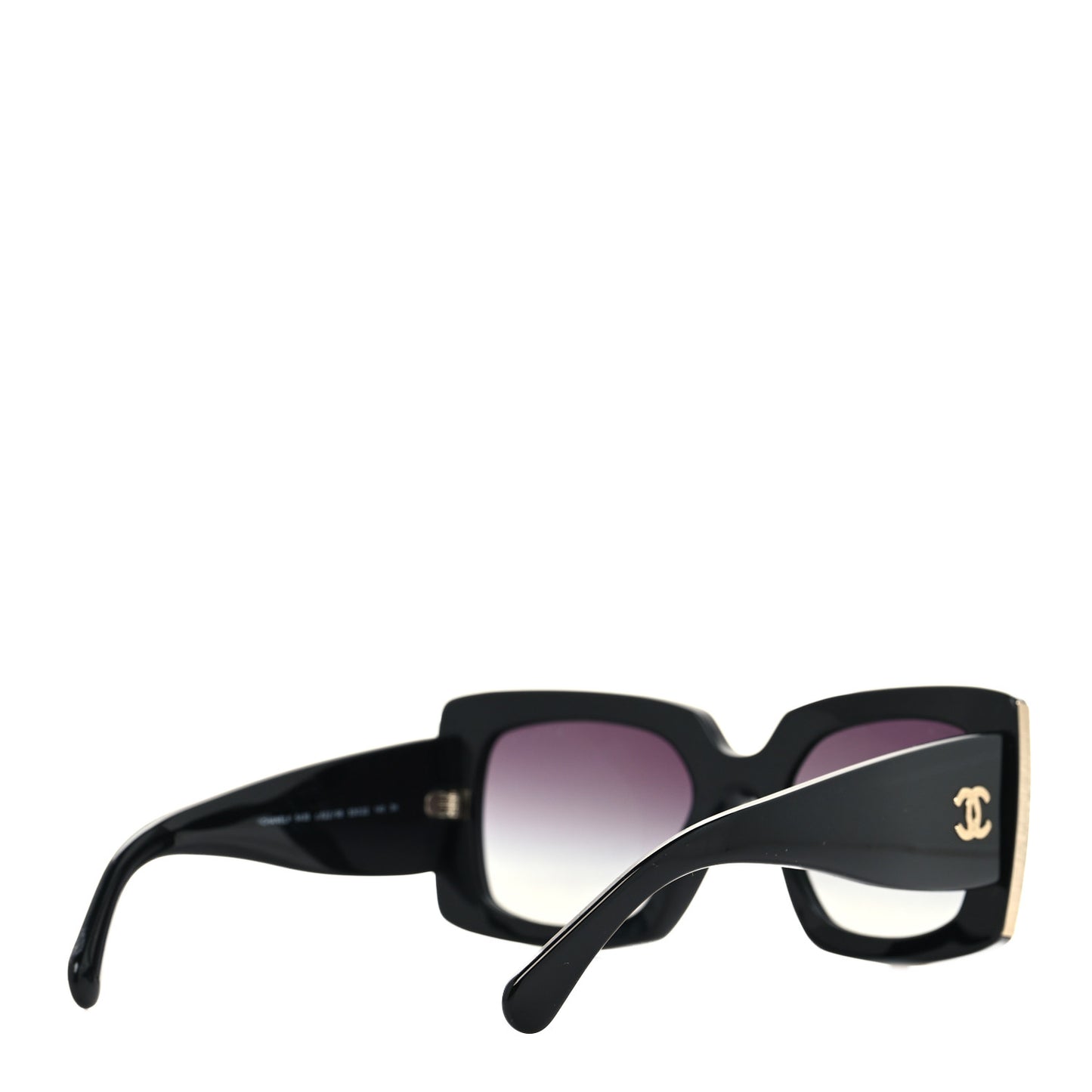 Acetate Rectangle Sunglasses 5435 Black