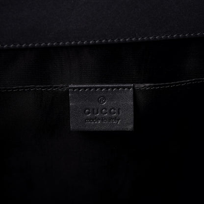 Gucci X SEGA Calfskin GUCCY Stars Portfolio Bag Black Gold 6 of 11
