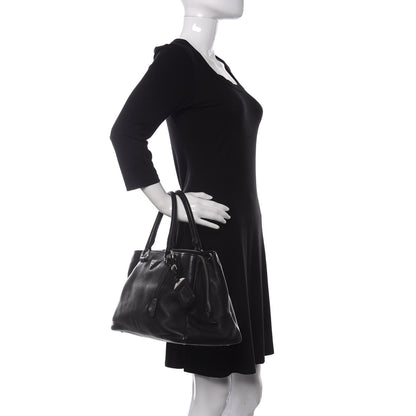 Prada Vitello Daino Shopping Tote Nero Black 2 of 10