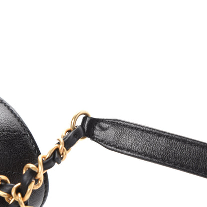 Chanel Lambskin Chevron Quilted Medium Envelope Flap Black 9 of 13