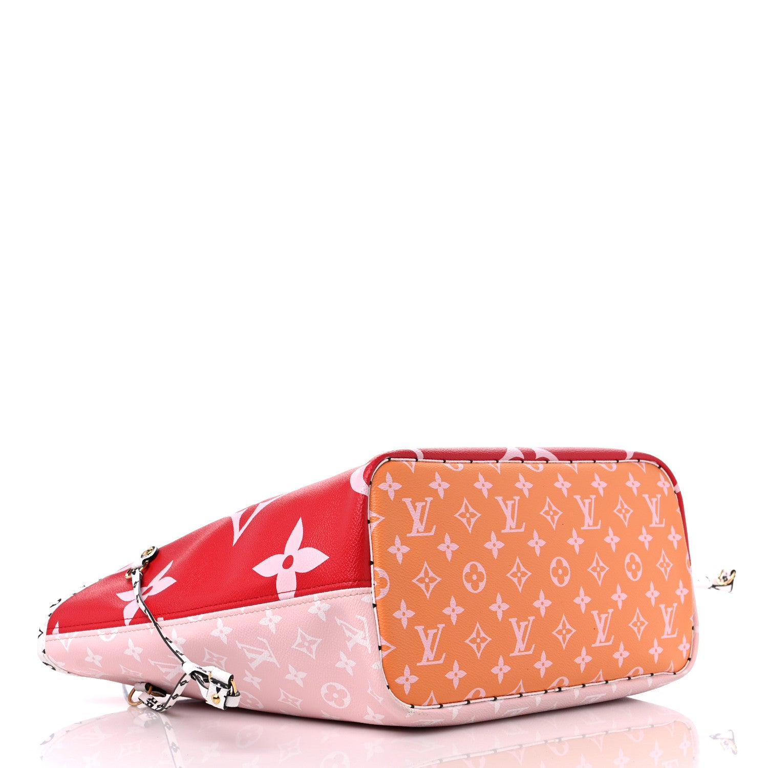Louis Vuitton Monogram Giant Neverfull MM Rouge 5 of 14