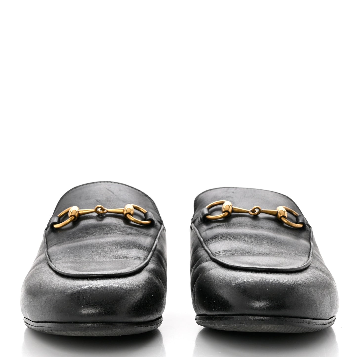 Calfskin Womens Princetown Slippers 37.5 Black