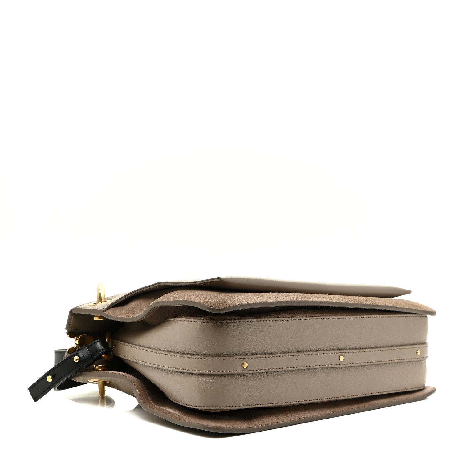 Chloe Calfskin Suede Medium Roy Bag Motty Grey 4 of 13