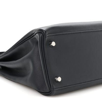 Hermes Swift Horseshoe Kelly Retourne 32 Bleu Obscur 8 of 10