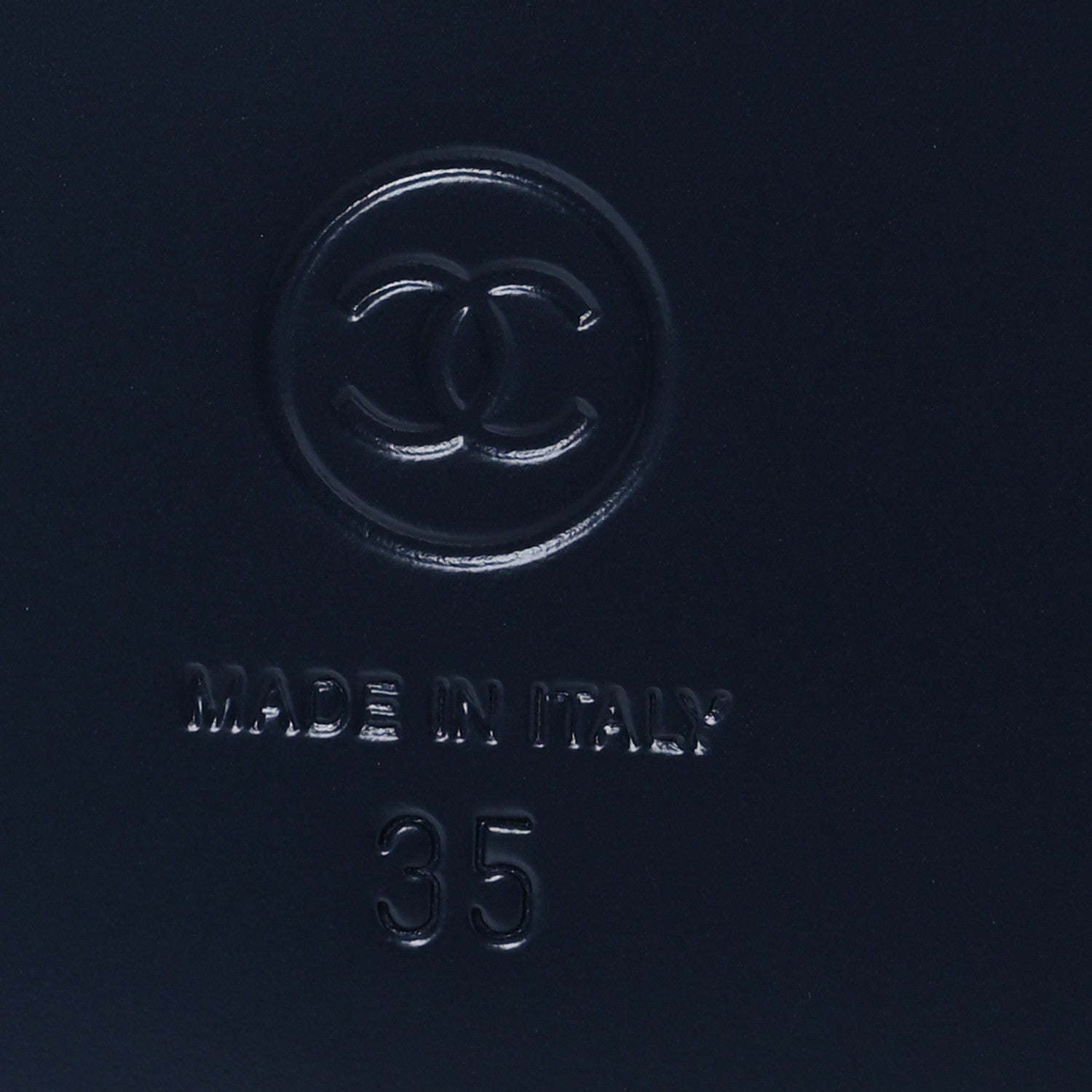 Chanel Denim CC Dad Sandals 35 Dark Blue 8 of 11