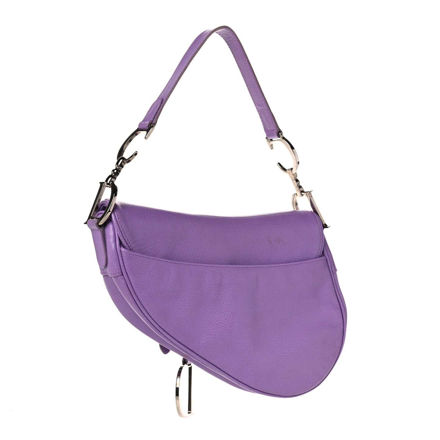 Calfskin Mini Saddle Bag Light Purple