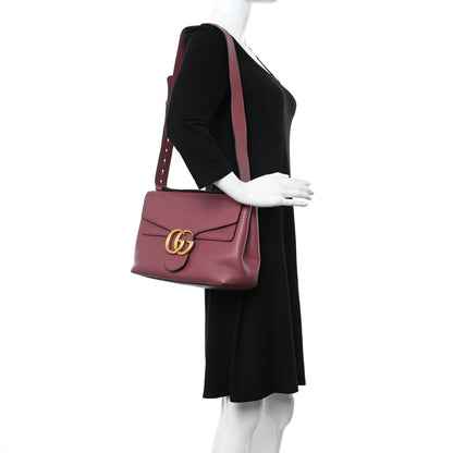 Gucci Cellarius Calfskin GG Marmont Shoulder Bag Dry Rose 3 of 11