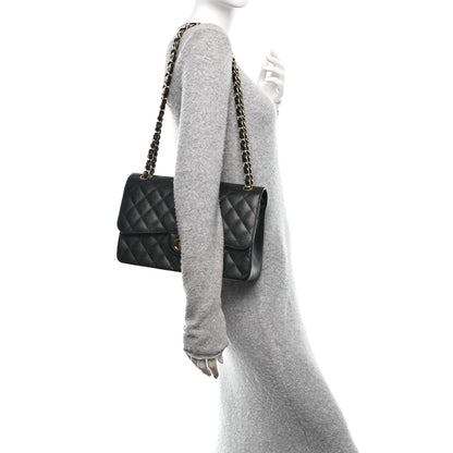 Chanel Caviar Quilted Jumbo Double Flap Black 2 of 11