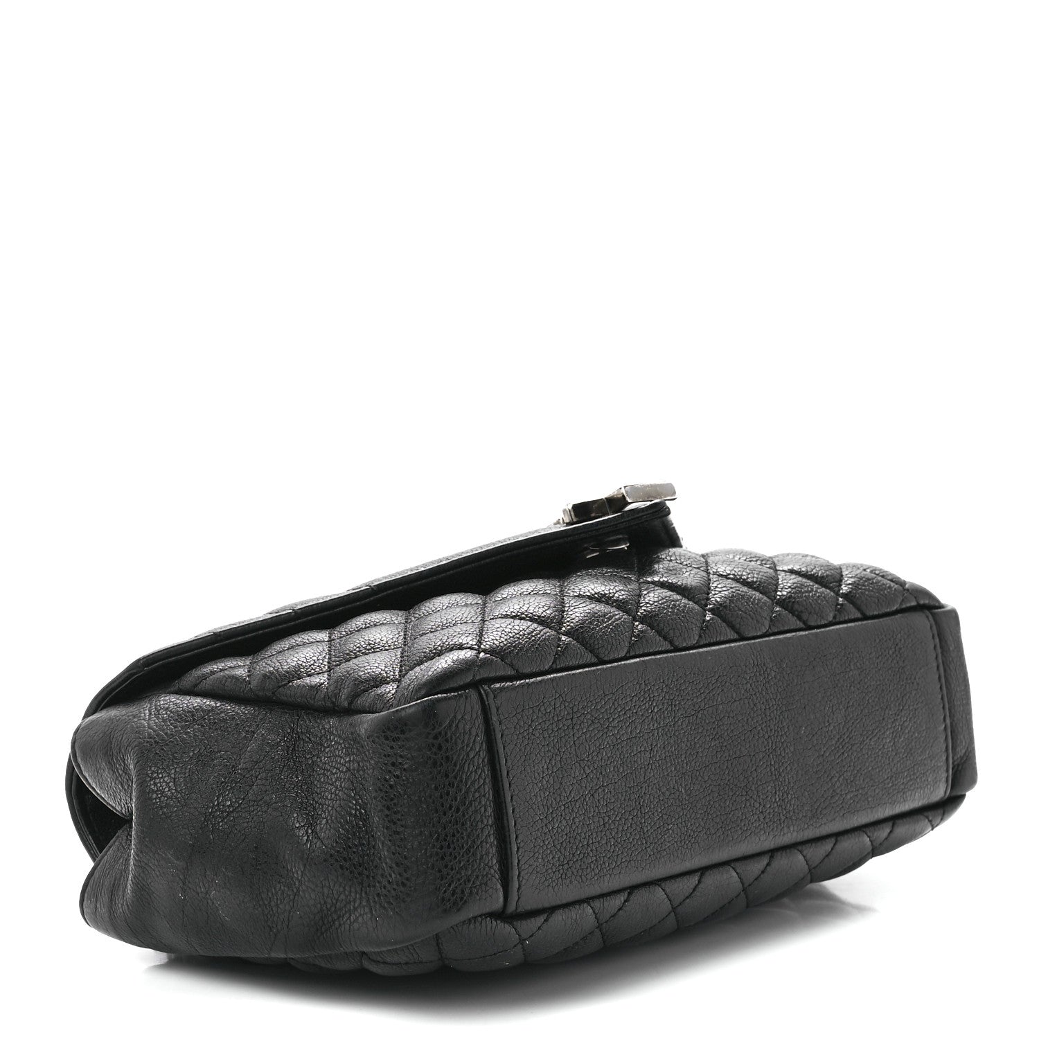 Saint Laurent Sheepskin Tri-Quilt Monogram Medium College Bag Black 4 of 12
