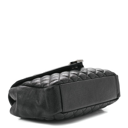 Saint Laurent Sheepskin Tri-Quilt Monogram Medium College Bag Black 4 of 12
