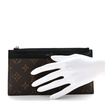 Louis Vuitton Monogram Slim Purse Black 2 of 6