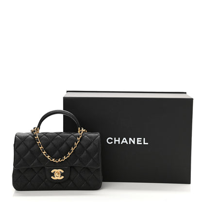 Chanel Caviar Quilted Mini Top Handle Rectangular Flap Black 11 of 11