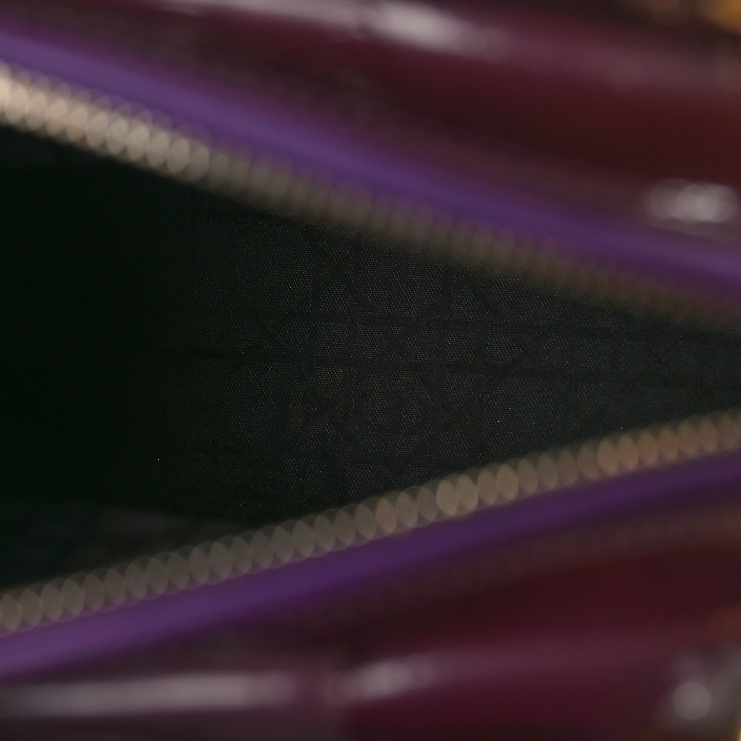 Patent Cannage Medium Lady Dior Purple