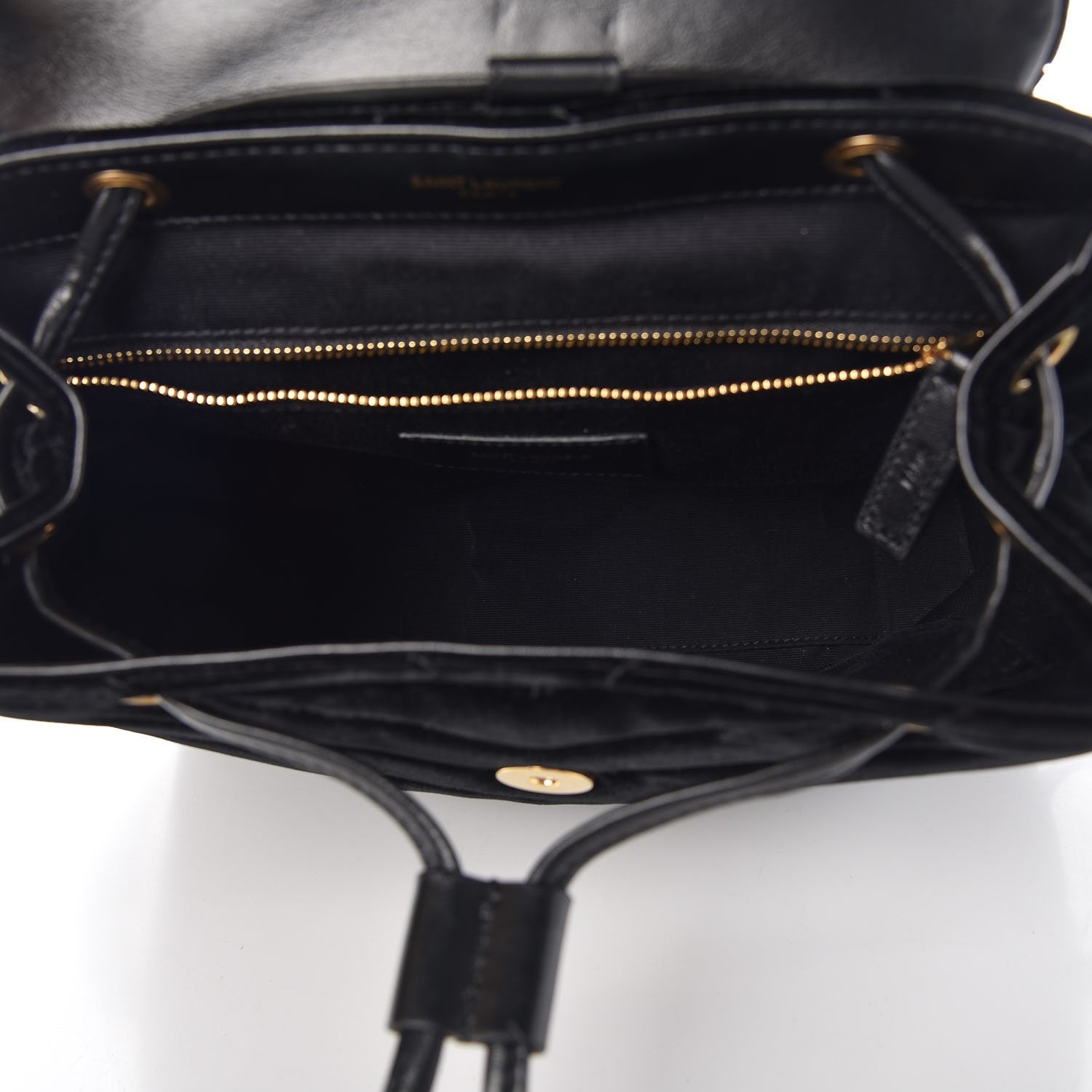 Saint Laurent Velvet Y Quilted Monogram Small Loulou Backpack Black 5 of 8