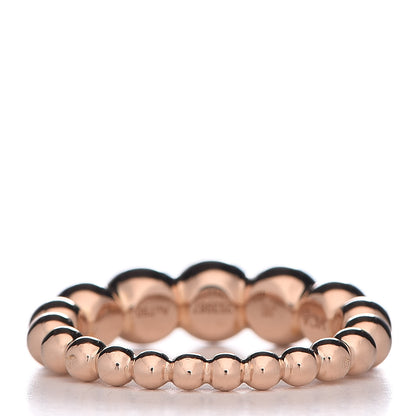 Van Cleef & Arpels 18K Rose Gold Perlee Pearls of Gold Variation Ring 50 5.25 4 of 7