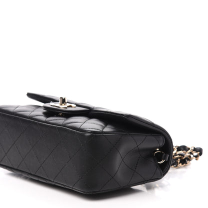 Chanel Lambskin Quilted Mini Rectangular Flap Black 9 of 10