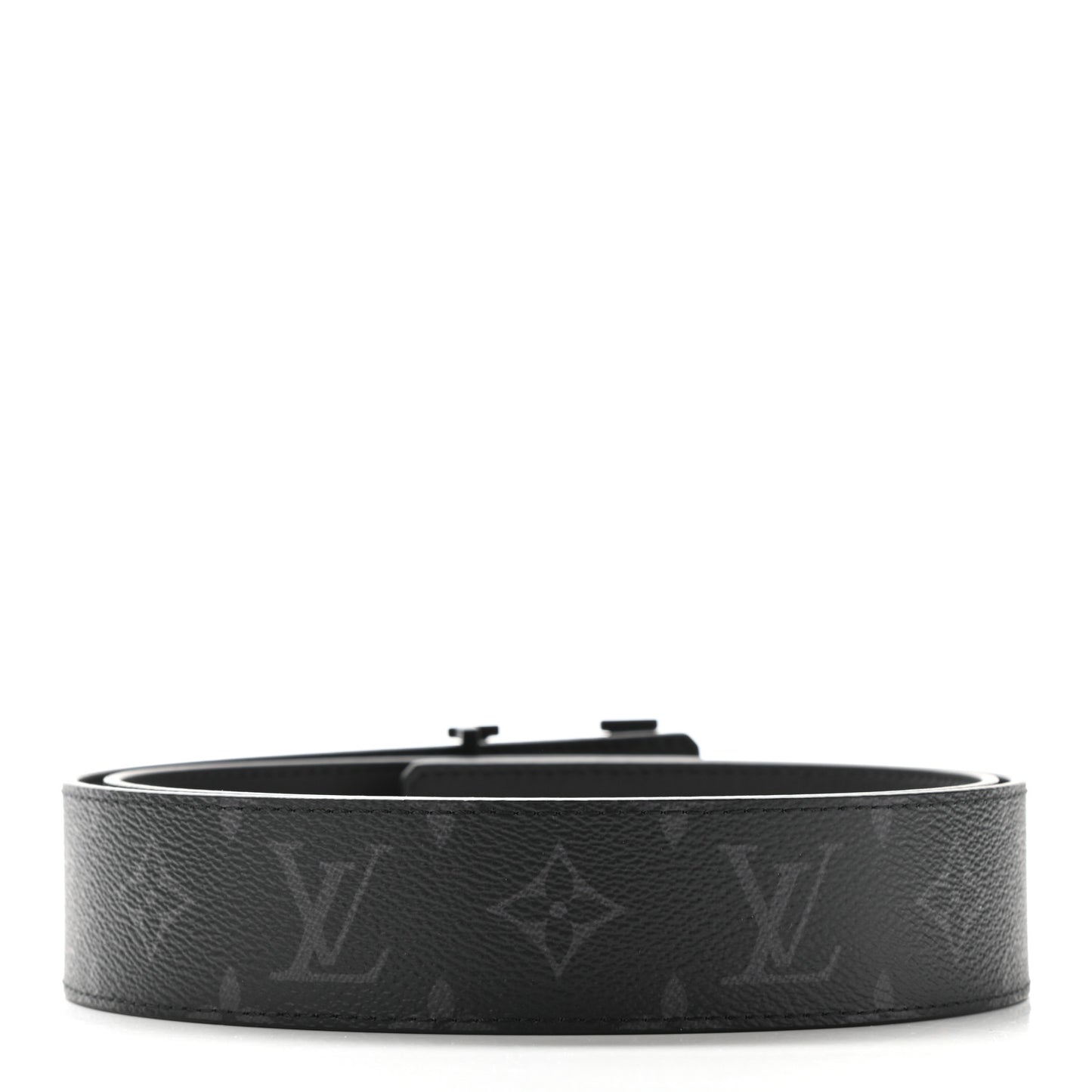 Monogram Eclipse Taigarama 40mm LV Initiales Reversible Belt 95 38 Black