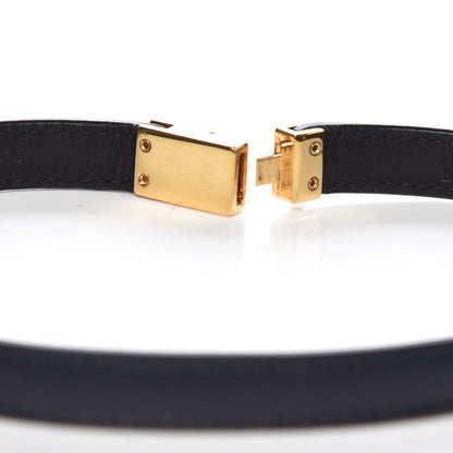 Saint Laurent Calfskin 3 Clous Bracelet Black 5 of 6