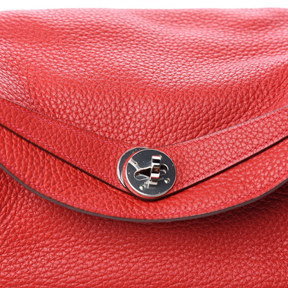 Hermes Taurillon Clemence Lindy 30 Rouge Casaque 14 of 14