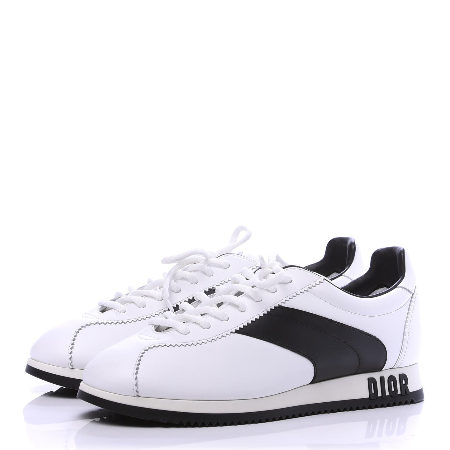 Calfskin Mix Diorun Sneakers 39 Optic White
